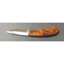 Jagdset Orange-Camo mit 2 Messern, S&auml;ge und Taschenlampe