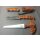 Jagdset Orange-Camo mit 2 Messern, S&auml;ge und Taschenlampe