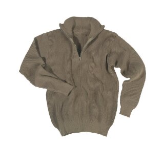 Pullover Troyer 750gr Oliv 46