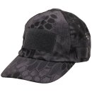 Cap Einsatz mit Klett Snake Black