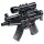 Gewehr HK Mini MP5 Schwarz 0,08J 6mmBB 270Rds Dual Power