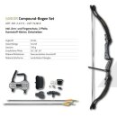 Bogen Set Kids Compound Armex Warrior Schwarz 83,8cm  20lbs