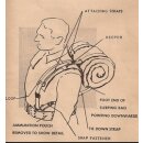 US Vietnam Schlafsacktr&auml;ger M-1956 Sleeping Bag Carrier &quot;Spaghetti Strap&quot; Gebraucht Original