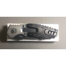 Taschenmesser ZH Schwarz Silber mit Clip 80mm Slipjoint...
