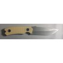 Fahrtenmesser G10 Griff Tan 120mm Stonewashed mit Cordurascheide