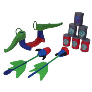 Bogen Softoys Bomb Bow mit 2 Schaumstoffpfeilen und Zielen ab 8Jahren