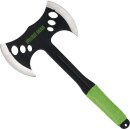 Axt/Tomahawk Zombie Dead Zweischneidig Schwarz mit Nylonetui