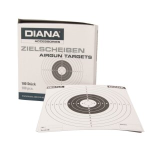 Zielscheiben Diana 14x14cm 100Stck GSG