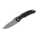 Taschenmesser EH Real Steel E802 Horus Black/Blue G10...