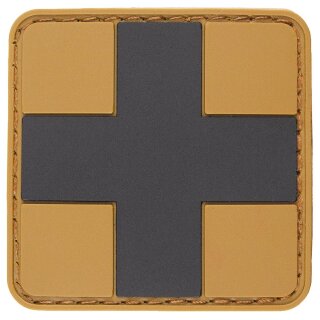 Patch PVC First Aid Coyote Schwarz 5x5cm