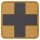 Patch PVC First Aid Coyote Schwarz 5x5cm