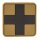 Patch PVC First Aid Coyote Schwarz 5x5cm
