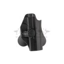 Rotoholster Amomax  f&uuml;r Walther P99 DAO Schwarz mit...