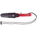 Fahrtenmesser Outdoor Mini Schwarz Rot 55mm mit Feuerstarter