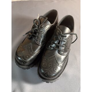 Schuhe Boots&amp;Braces 3Loch Budapester Schwarz EU39 UK5 US6 Statt 95&euro; nur