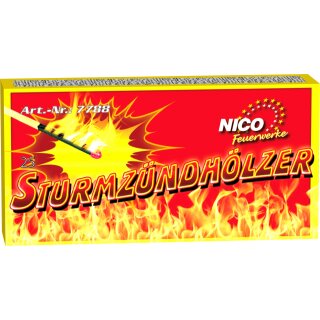 Sturmz&uuml;ndh&ouml;lzer Nico 25Stck Kat I Silvester + Outdoor