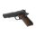Pistole WE M1911 Full Metal v3 Schwarz 6mmBB GBB 15Rds ab18