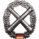 BW Barettabzeichen Artillerietruppe Metall