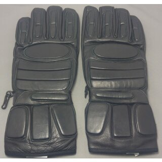 Handschuhe Biker Leder Gepolstert Schwarz XXL / 11