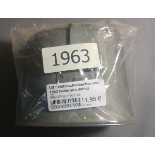 US Feldflaschenbecher Hamill von 1963 Halterung defekt Original Gebr. Statt 15,95&euro;