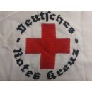 Armbinde Deutsches Rotes Kreuz DRK mit Schrift Original Stoff 22x12cm Bestickt Alt 1918-1945