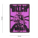 Patch PVC Bitch! I Operate Pink 54 x 73mm