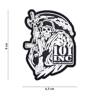 Patch PVC 101Inc Reaper Gun Schwarz 65 x 90mm