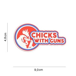Patch PVC Chicks With Guns 90 x 48mm