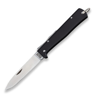 Taschenmesser ZH Otter Mercator Katze Schwarz 90mm Backlock mit Clip