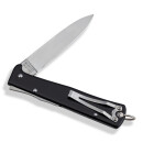 Taschenmesser ZH Otter Mercator Katze Schwarz 90mm Backlock mit Clip