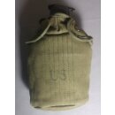 US Vietnam Feldflasche mit Canteen Pouch M-1956 Version 2 mit Acrylfutter Neuwertig Original