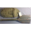 US WW2 Klappspaten M1943 mit Tasche Original Gebraucht