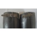 WW2 Gamaschen Wehrmacht Leder Original Gebraucht Guter Zustand