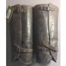 WW2 Gamaschen Wehrmacht Leder Original Gebraucht