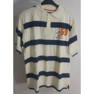 Poloshirt Alpha Industries Striped Polo Navy XL 153604 bcf