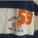 Poloshirt Alpha Industries Striped Polo Navy XL 153604 bcf