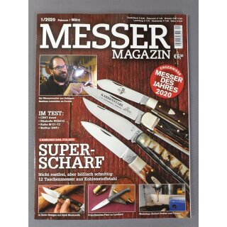 Zeitschrift Messer Magazin 1/2020 Februar + M&auml;rz