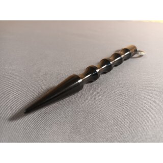 Kubotan Slim Schwarz gerillt 13,5cm