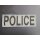 Patch Stoff Police Reflektierend 25x9cm