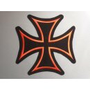 Patch Stoff Eisernes Kreuz 21x21cm Schwarz+Rot Iron Cross B&uuml;gelbild