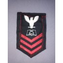 Patch Stoff US Navy Black Red Petty Officer 1st Class Commissaryman 10x15,5cm