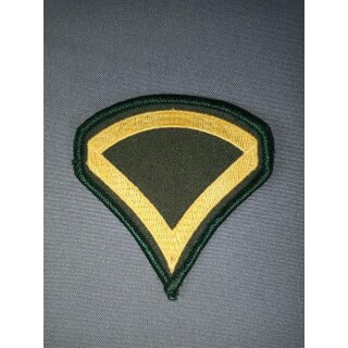 Patch Stoff US Army Sleeve Rank Insignia Private First Class 8x8cm Merrowed Edge