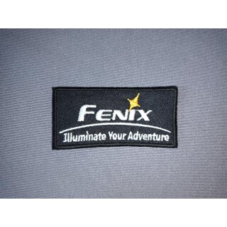 Patch Stoff Fenix Schwarz A 7,5x3,5cm