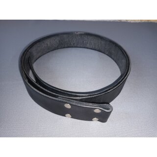 Lederg&uuml;rtel Schwarz 40 x 105mm f&uuml;r Buckles Kernleder vegetabil