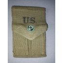 US Korea M1911.45 Mag Pouch 1952 OD Webbing Original...