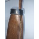 Gewehrtasche Vintage Leder Braun Gebr. 118 x 18cm Gef&uuml;ttert