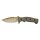 Fahrtenmesser Desert Gold Rubbergrip full tang 100mm mit Kydexscheide, G&uuml;rtelclip -IM