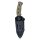 Fahrtenmesser Desert Gold Rubbergrip full tang 100mm mit Kydexscheide, G&uuml;rtelclip -IM
