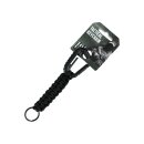 Karabinerhaken Schwarz mit Paracord Schl&uuml;sselanh&auml;nger