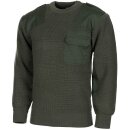 BW Pullover mit Brusttasche Oliv 54 (80% Wolle)
